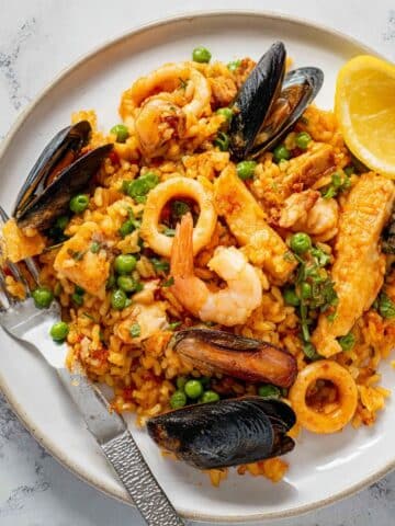 Paella Mixta with Chicken and Seafood Recipe