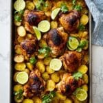 Curried Baked Chicken Thighs and Potatoes Recipe