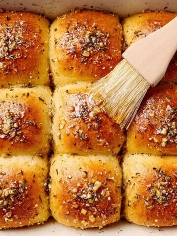 Herby Rhodes Rolls with Garlic-Herb Butter Recipe