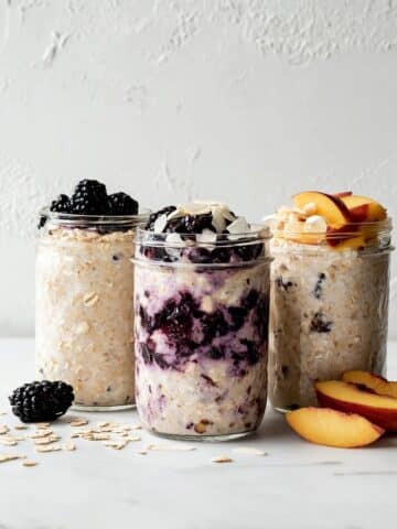 Creamy Coconut Overnight Oats with Fruit and Chia Seeds Recipe