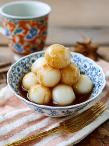 Shiratama Dango (Japanese Chewy Rice Dumplings) Recipe