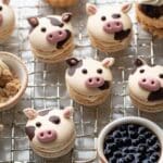 Cow Macarons with Brown Sugar Milk Tea Filling and Optional Boba Recipe