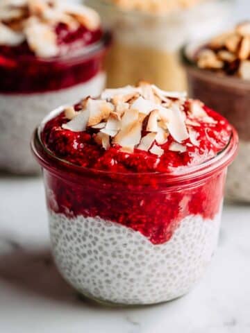Creamy Keto Chia Pudding with Chocolate, Berry, and Almond Butter Variations Recipe