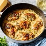 Tuscan Skillet Chicken With Creamy Sun-Dried Tomatoes and Spinach Recipe