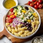 Healthy Greek Pasta Salad (Quick & Easy) Recipe